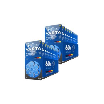 Varta 675 / PR44 / Blauw gehoorapparaat batterij 120 stuks