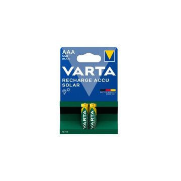 Varta Solar Oplaadbare AAA / HR03 Ni-Mh Batterijen (2 stuks, 550 mAh)