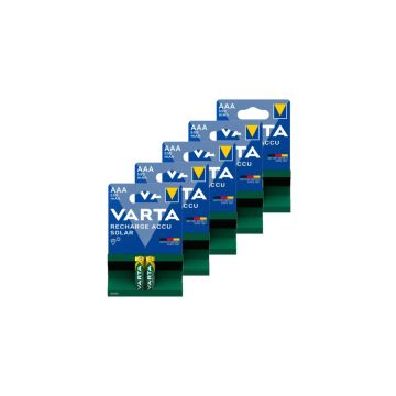 Varta Solar Oplaadbare AAA / HR03 Ni-Mh Batterijen (10 stuks, 550 mAh)