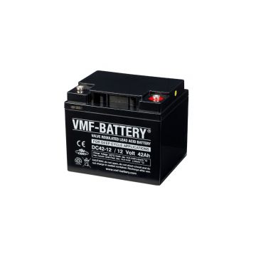 VMF DC42-12 AGM Deep Cycle accu (12V, 42 Ah, T4 terminal)