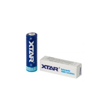 XTAR 14500 batterij (3.7 V, 2A, 800 mAh)