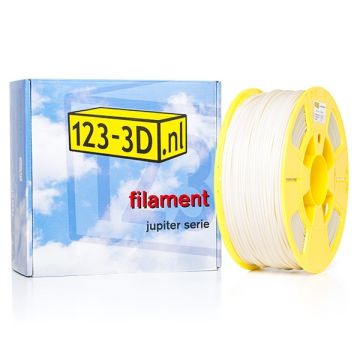 Filament wit 2,85 mm ABS 1 kg Jupiter serie (123-3D huismerk)