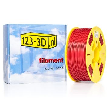 Filament rood 2,85 mm ABS 1 kg Jupiter serie (123-3D huismerk)