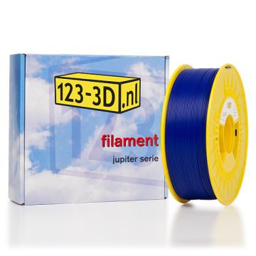 Filament donkerblauw 1,75 mm PLA 1,1 kg Jupiter serie (123-3D huismerk)