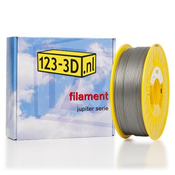 Filament zilver 1,75 mm PLA 1,1 kg Jupiter serie (123-3D huismerk)