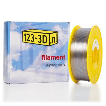 Filament transparant 2,85 mm PETG 1 kg Jupiter serie (123-3D huismerk)