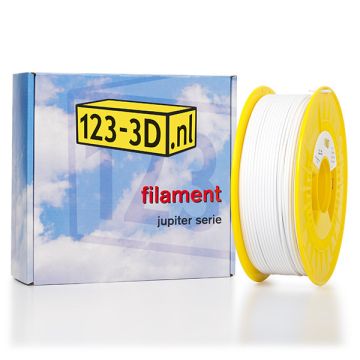 Filament wit 2,85 mm PETG 1 kg Jupiter serie (123-3D huismerk)