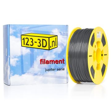 Filament grijs 1,75 mm ABS 1 kg Jupiter serie (123-3D huismerk)