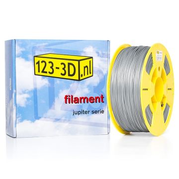 Filament zilver 1,75 mm ABS 1 kg Jupiter serie (123-3D huismerk)