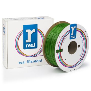 REAL filament transparant groen 1,75 mm PETG 1 kg