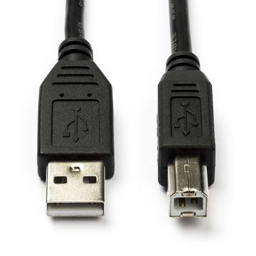 USB printerkabel zwart lengte 5 meter