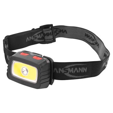 Ansmann hoofdlamp op batterijen | HD200B | 3x AAA | 185 lumen | IP44 | Zwart