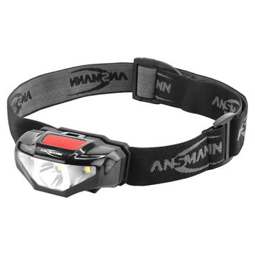 Ansmann hoofdlamp op batterijen | HD70B | 1x AA | 65 lumen | IP44 | Zwart