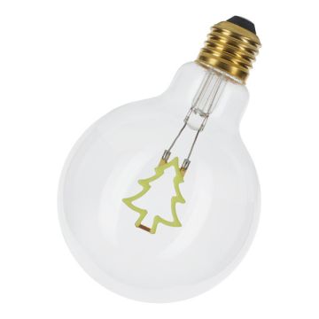 Bailey LED lamp E27 | Globe G95 | Kerstboom | Helder | Groen | Dimbaar | 2W