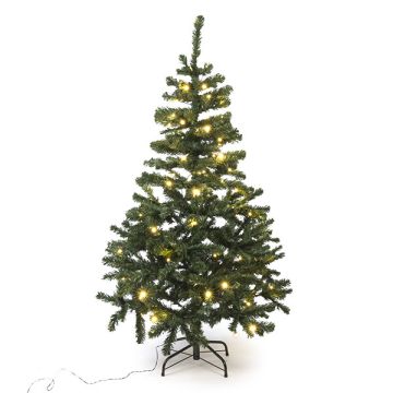 Kunstkerstboom 1.55 meter | Charlton | 100 lampjes | 340 tips | PVC | Black Box