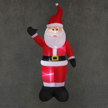 Opblaasbare kerstman 183 cm | Geschikt voor buiten | Rood