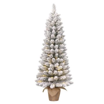 Kunstkerstboom 75 cm | Gerlos | Besneeuwd | 30 lampjes | 70 Tips | Black Box Trees