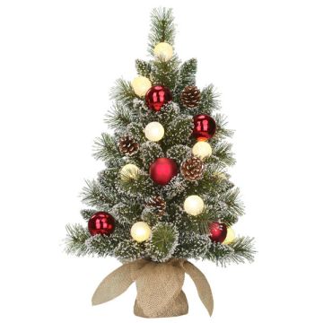 Kunstkerstboom 60 cm | Kaprun | 10 lampjes | 50 Tips | Black Box Trees