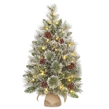 Kunstkerstboom 60 cm | Vandans | 20 lampjes | 70 Tips | Black Box Trees