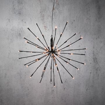 Kersthanger vuurwerk | Warm wit | Ø 45 cm | 72 leds | IP44 | Luca Lighting