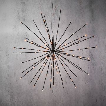 Kersthanger vuurwerk | Warm wit | Ø 70 cm | 160 leds | IP44 | Luca Lighting