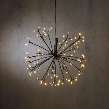 Kersthanger paardenbloem | Warm wit | Ø 45 cm | 120 leds | IP44 | Luca Lighting