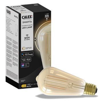 Calex Smart lamp E27 | Edison ST64 | 1800K-3000K | 806 lumen | 7W