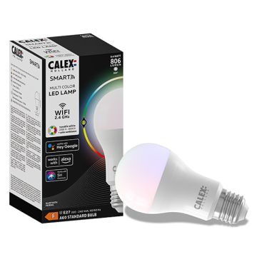 Calex Smart lamp E27 | Peer A60 | RGB + 2200K-4000K | 806 lumen | 9.4W