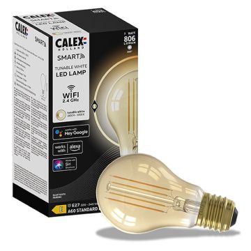 Calex Smart lamp E27 | Peer A60 | 1800K-3000K | 806 lumen | 7W