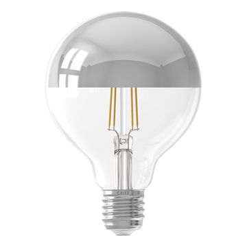 Calex LED lamp E27 | Globe G95 | Kopspiegel | Zilver | 2300K | Dimbaar | 3.5W (25W)