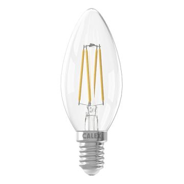 Calex LED lamp E14 | Kaars B35 | Filament | Helder | 2700K | Dimbaar | 4.5W (40W)