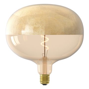 Calex XXL lamp E27 | Boden Craquele | Gold | 1800K | Dimbaar | 4W