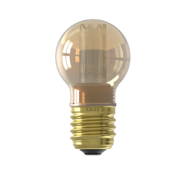 Calex LED lamp E27 | Kogel P45 | Crown | Goud | 1800K | Dimbaar | 2.3W (15W)