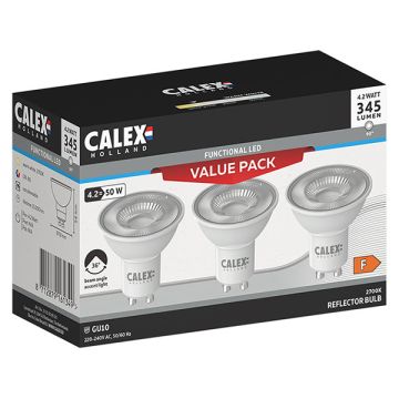 Calex GU10 LED spot | 2700K | 4.2W (50W) 3 stuks