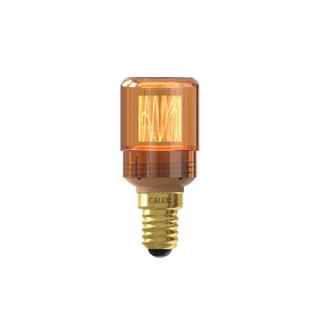 Calex LED lamp E14 | Buis T30 | Filament | Goud | 1800K | Dimbaar | 2.3W