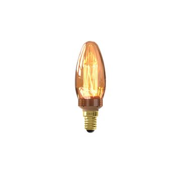 Calex LED lamp E14 | Kaars B35 | Filament | Goud | 1800K | Dimbaar | 2.3W