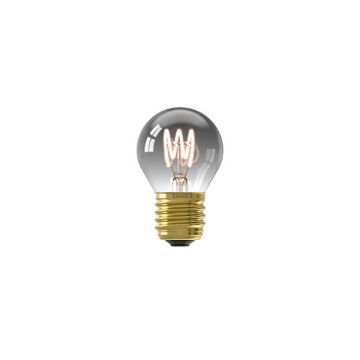 Calex LED lamp E27 | Kogel P45 | Filament | Titanium | 1800K | Dimbaar | 4W (15W)