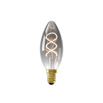 Calex LED lamp E14 | Kaars B35 | Filament | Titanium | 1800K | Dimbaar | 4W (15W)