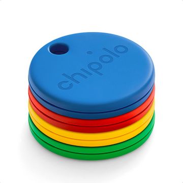 Chipolo One Bluetooth Tracker | Wit, Zwart, Rood, Blauw | 4 stuks