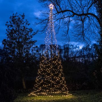 LED Kerstboom voor buiten 5 meter | Extra warm wit | 836 lampjes