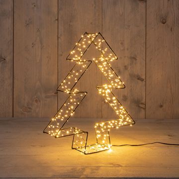 Kerstboom 3D | 36 cm | 300 leds | Warm wit