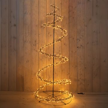 LED Kerstboom 160 cm | Clusterverlichting | Extra warm wit | 684 lampjes | Geschikt voor buiten