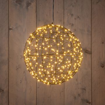 Lichtbol kerst | Ø 25 cm | 300 lampjes | Extra warm wit