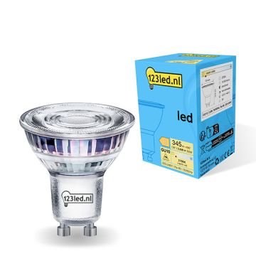 123led GU10 led-spot glas 2700K 3.6W (50W)