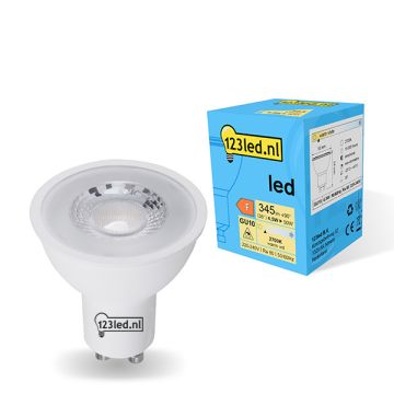 123led GU10 led-spot glas 2700K 4.5W (50W)