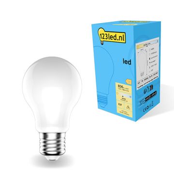 123led E27 led-lamp peer mat dimbaar 7W (60W)