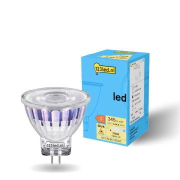 123led GU4 led-spot dimbaar 4.4W (35W)