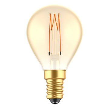 123led LED lamp E14 | Kogel G45 | Spiraal filament | 1800K | Dimbaar | 2.5W (15W)