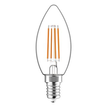 123led LED lamp E14 | Kaars B35 | Filament | Helder | 2700K | 4.5W (40W)