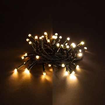 123led kerstverlichting extra warm wit & warm wit 5,9 meter 40 lampjes